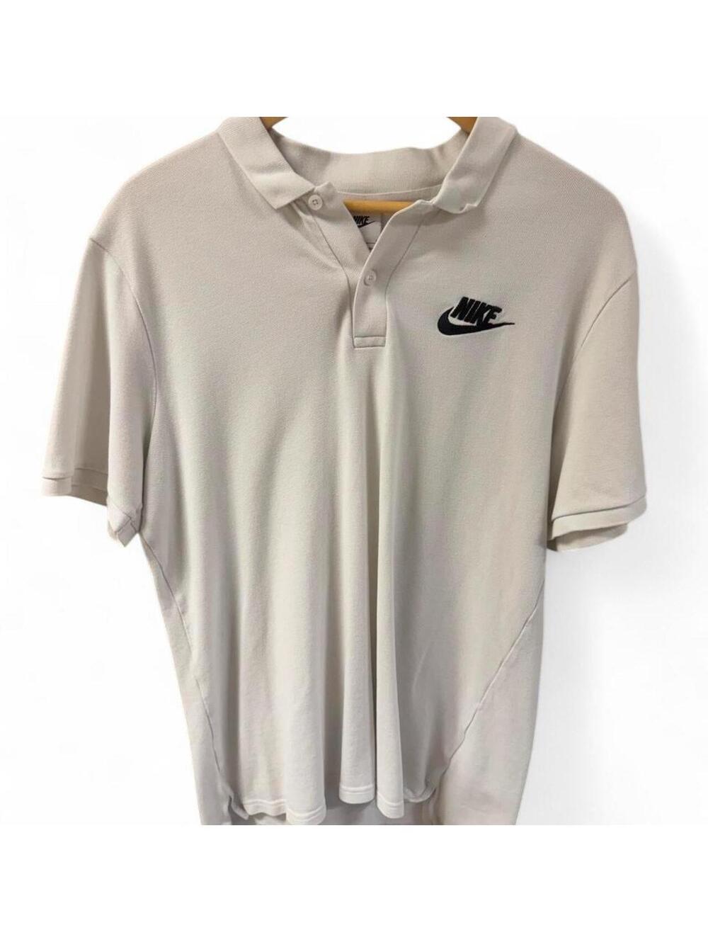 Nike white polo shirt size L #polo #athletic